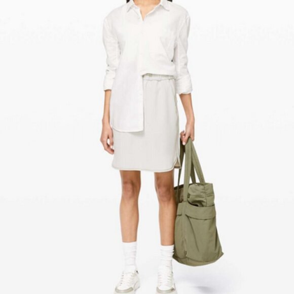 Lululemon - On The Fly Skirt - Silverstone / Cream - 6 - Picture 1 of 15